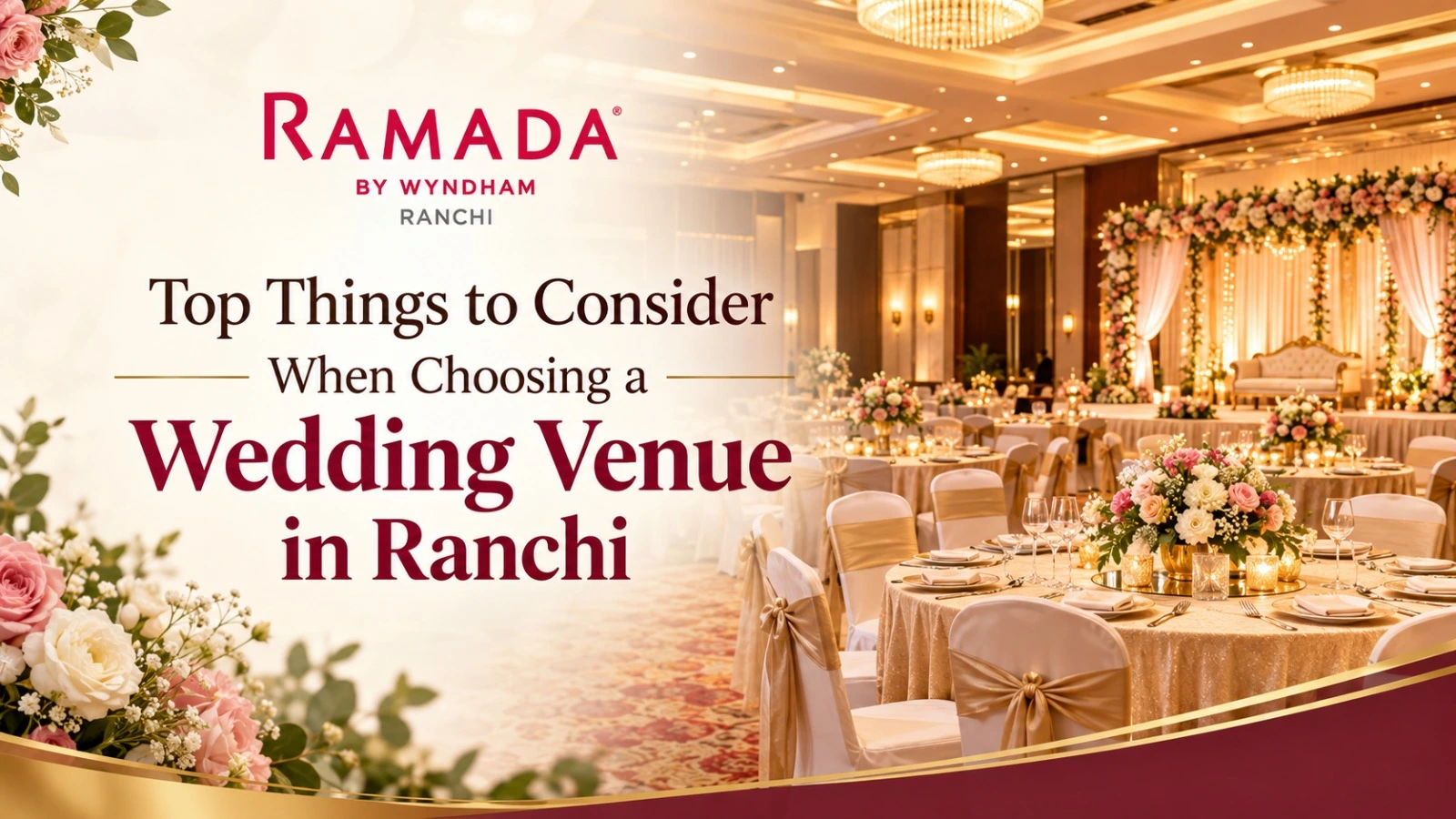 Elegant wedding venue in Ranchi decorated for a memorable celebration